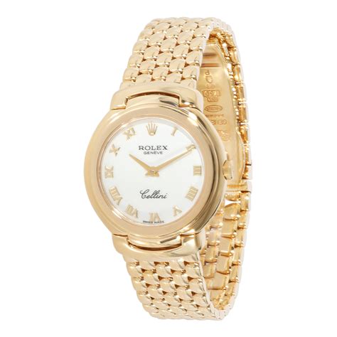 rolex 18ct gold cellini watch|rolex cellini gold price.